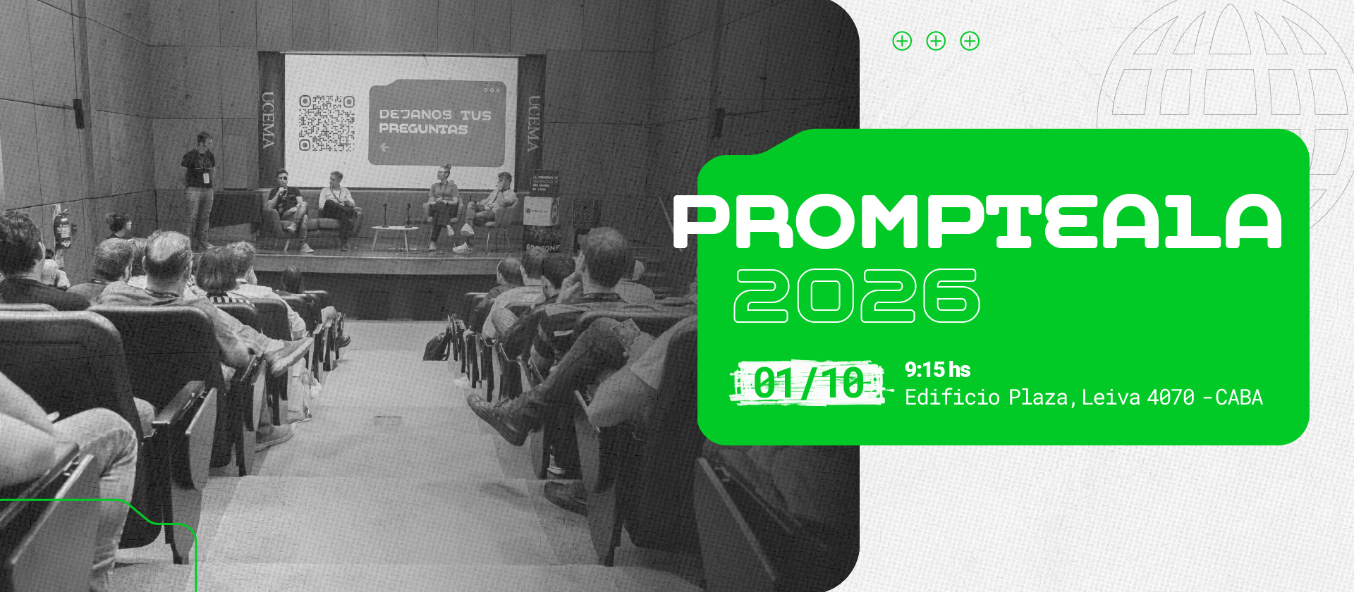 Prompteala 2026 el 1 de octubre a las 9:15 hs en Edificio Plaza, Leiva 4070, CABA.